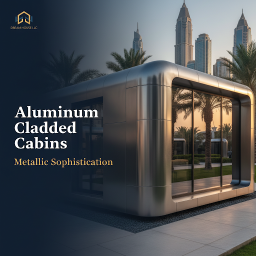 Aluminium Cladding Security Cabins UAE | Dreams House PortaCabin Heavy Duty Porta Cabin UAE